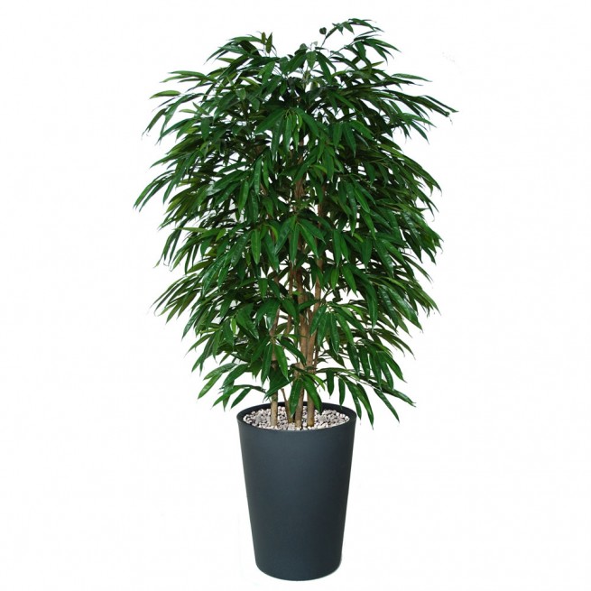 Planta semi-artificiala Ila, Longifolia Boschetto Green - 210 cm